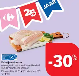 Carrefour Kabeljauwhaasje aanbieding
