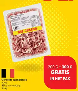 Carrefour Gerookte spekblokjes aanbieding