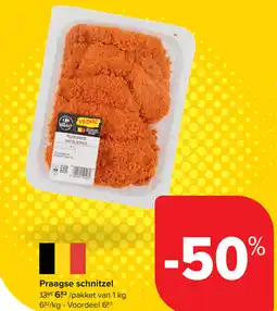 Carrefour Praagse schnitzel aanbieding