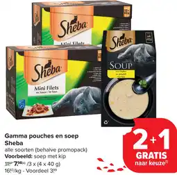 Carrefour Sheba Gamma pouches en soep aanbieding