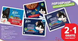 Carrefour Felix Natvoer in pouches voor katten aanbieding