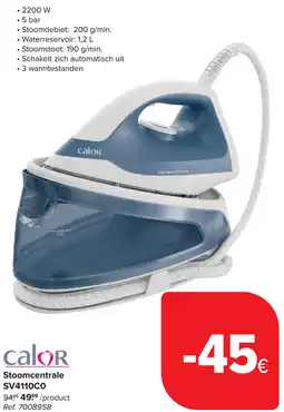 Carrefour Calor Stoomcentrale SV4110C0 aanbieding