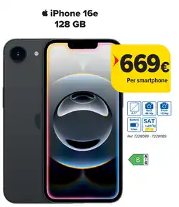 Carrefour iPhone 16e 128 GB aanbieding