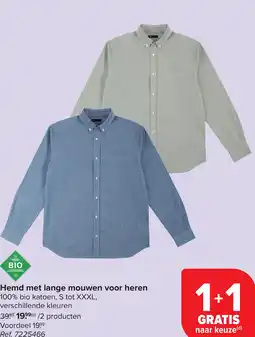 Carrefour Hemd met lange mouwen voor heren aanbieding