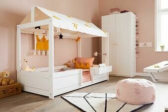 Deba Meubelen 4-in-1 bed PRINCESS - Wit Wit aanbieding