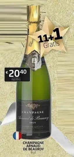 BelBev Champagne arnaud de beaurov aanbieding