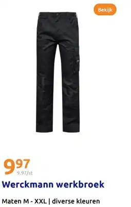 Action Werckmann werkbroek aanbieding