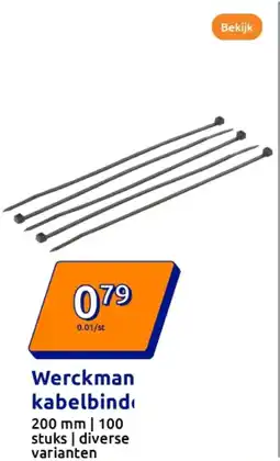 Action Werckmann kabelbinders aanbieding