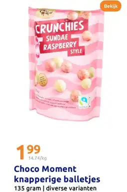 Action Choco Moment knapperige balletjes aanbieding