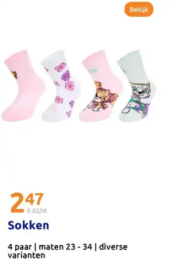 Action Sokken aanbieding