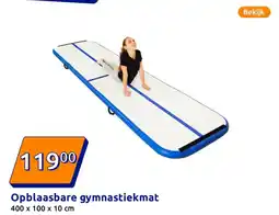 Action Opblaasbare gymnastiekmat aanbieding