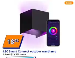 Action LSC Smart Connect outdoor wandlamp aanbieding