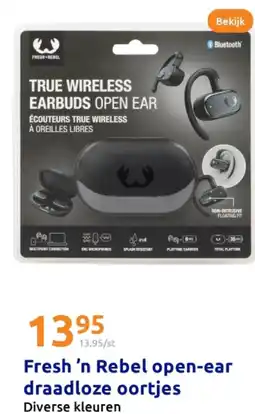 Action Fresh 'n Rebel open-ear draadloze oortjes aanbieding