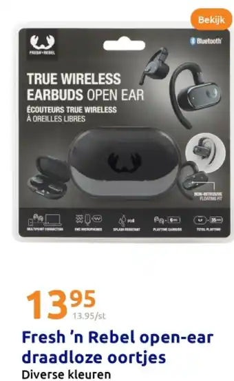 Action Fresh 'n Rebel open-ear draadloze oortjes aanbieding