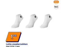 Action Lotto sneakersokken aanbieding