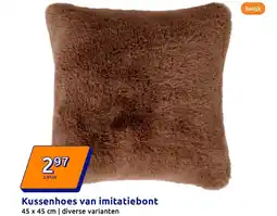 Action Kussenhoes van imitatiebont aanbieding