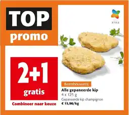 Colruyt Alle gepaneerde kip aanbieding