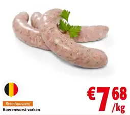 Colruyt Boerenworst varken aanbieding
