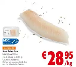 Colruyt Boni Selection kabeljauwhaasje aanbieding