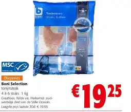 Colruyt Boni Selection tonijnsteak aanbieding