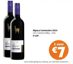 Colruyt Alpaca Carmenère 2024 aanbieding