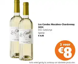 Colruyt Los Condes Macabeo Chardonnay 2024 aanbieding
