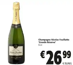 Colruyt Champagne Nicolas Feuillatte Grande Réserve aanbieding