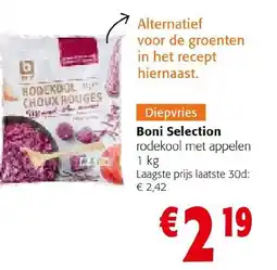 Colruyt Boni Selection rodekool met appelen aanbieding