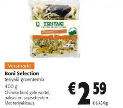 Colruyt Boni Selection teriyaki groentemix aanbieding