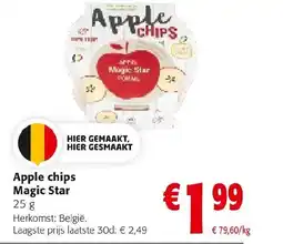 Colruyt Apple chips Magic Star aanbieding