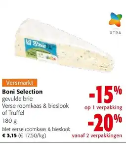 Colruyt Boni Selection gevulde brie aanbieding