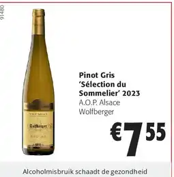 Colruyt Pinot Gris ‘Sélection du Sommelier’ 2023 aanbieding