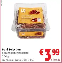 Colruyt Boni Selection pecannoten geroosterd 200 g aanbieding