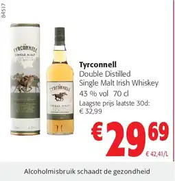 Colruyt Tyrconnell Double Distilled Single Malt Irish Whiskey aanbieding
