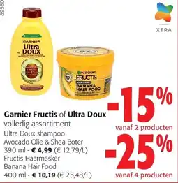 Colruyt Fructis Haarmasker Banana Hair Food 400 ml aanbieding