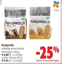 Colruyt Krisprolls Wholegrain 400 g aanbieding