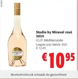 Colruyt Studio by Miraval rosé 2024 aanbieding