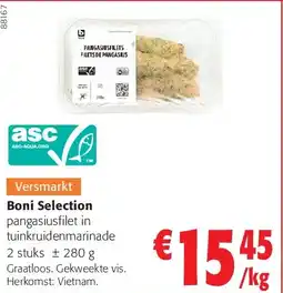 Colruyt Boni Selection pangasiusfilet in tuinkruidenmarinade aanbieding