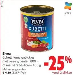 Colruyt Elvea Met verse groenten aanbieding