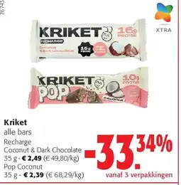 Colruyt Kriket Coconut & Dark Chocolate 35 g aanbieding