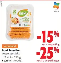 Colruyt Boni Selection Vegan zeesticks aanbieding