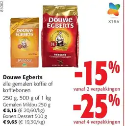 Colruyt Douwe Egberts Gemalen Mildou 250 g aanbieding