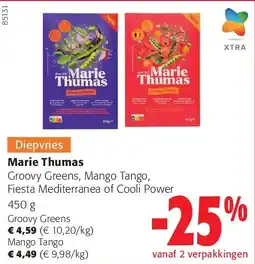 Colruyt Marie Thumas Groovy Greens aanbieding