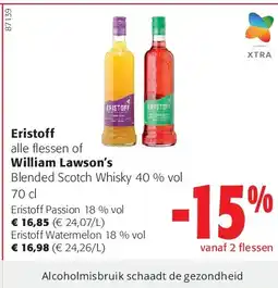 Colruyt Eristoff Passion 18 % vol aanbieding