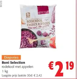 Colruyt Boni Selection rodekool met appelen 1 kg aanbieding