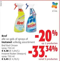 Colruyt Bref Bad Citroen spray 750 ml aanbieding