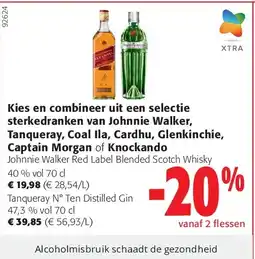 Colruyt Johnnie Walker Red Label Blended Scotch Whisky 40 % vol 70 cl aanbieding