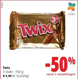 Colruyt Twix aanbieding
