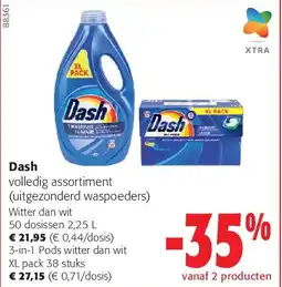 Colruyt Dash Witter dan wit 50 dosissen 2,25 L aanbieding