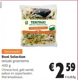 Colruyt Boni Selection teriyaki groentemix 400 g aanbieding